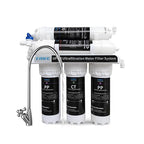 Eiree UF33 6 Stages Ultra Filtration Under Sink Water Filter System Under Counter Water Filter Direct Connect to Kitchen Faucet, Reduces Chlorine, Taste and Odor, Fluoride