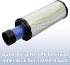 2pcs TA040-93230 TA040-93220 Filter Compatible with Kubota L2800DT/HST,L2900DT L3400DT/HST, L3800 2WD, L3010 2WD, L3240 2WD 4WD Replace 25-083-01-S 25 083 04-S
