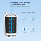 GLACIER FRESH Replacement for MWF Refrigerator Water Filters, SmartWater MWFP, MWFA, GWF, HDX FMG-1, WFC1201, RWF1060, 197D6321P006, Kenmore 9991, 4 Pack