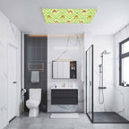 1 Pack Fluorescent Light Cover, Desert Sand Camels Light Covers for Ceiling Lights, Palm Trees Tropical Plants Polka Dot Yellow Magnetic Lights Filters Ceiling Shade for Classroom/Office - 4 x 2 Feet