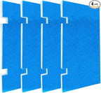 RV AC Filter Replacement Filters for-Dometic 3313107.103 3105012.003, MERV 6 for RV High-Efficiency Foam-Pad for Camper Grille Travel Trailer Replacement, 4 Pack 14” x 7.5” Filters Blue