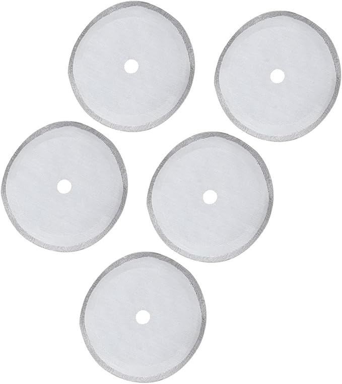 Press Filter Screen, 5Pcs 304 Stainless Steel Coffee Filter Universal French Portable Detachable Coffee Pot Mesh Filter Accessory for Coffee Makers Tea Particles (Large-1000ml)