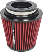 KYOSTAR Universal 3/3.5/4" (75/89/100mm) High-Flow Air Filter, Reusable Cone Cold Air Intake, High Performance, Clamp-On Car High Flow Dry Air Kit, Flange Diameter: 3/3.5/4 Inch, Height: 6.2 Inch, Red