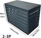 Multifunctional Aluminum Shutter Privacy Fence, Mini Split Cover for External Units, freestanding Enclosure to Cover Garbage Or Units, Noise Reduction, Suitable for Garden, Balcony, Outdoor ( Color :