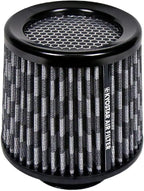 KYOSTAR Universal 3" (76mm) High-Flow Air Filter, Reusable Cone Cold Air Intake, High Performance Clamp-On Car High Flow Air Kit, Flange Diameter: 3 Inch, Filter Height: 6.4 Inch, Carbon Fiber Pattern