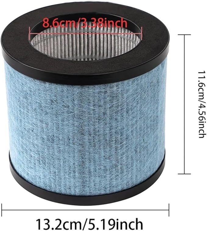 H13 True Filter Replacement, Compatible For TOPPIN, TPAP002 Air Purifier Comfy Air C1 Part TPFF002 Filter(2pcs)