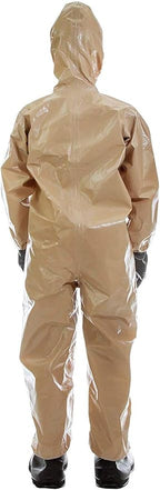 MIRA SAFETY Suit Disposable Protective Coverall with Hood and Elastic Cuff Size (YL)