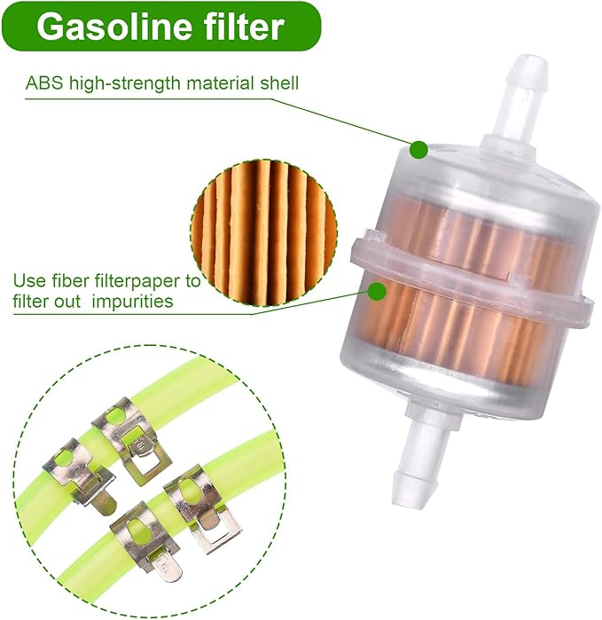 3/16 Fuel Line 10 Feet kit For Honda GC135 GCV135 GC160 GCV160 GC190 Lawn Mower 95001-45003-60M Small Engines Generator X120 GX160 GX200 GX240 GX270 GX340 GX390