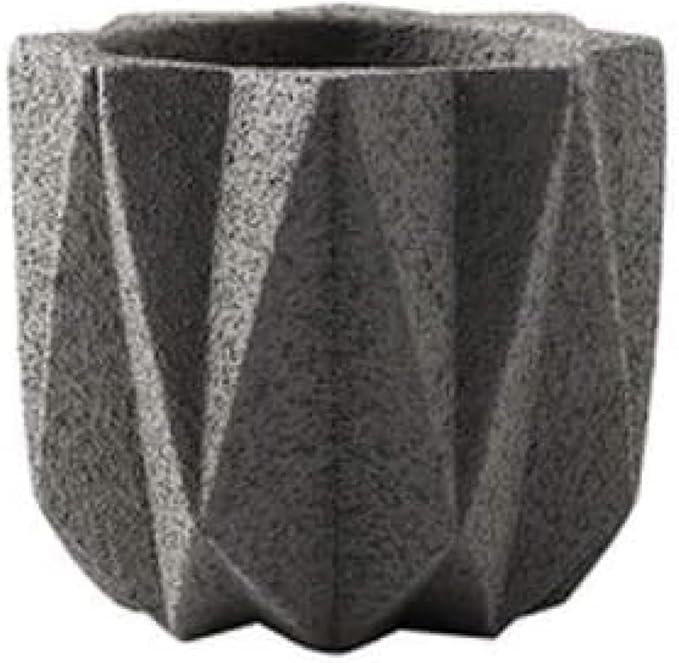 Outdoor Succulent Plantpot Cactus Plant Container Cement Flowerpot Container Modern Simple Planter Flower Vase Meat Plant Cement Container Concrete Flower Plant (Gray1 13cm*11.5cm) (Gray1 11cm*9.5cm)