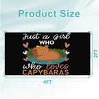 6 Pcs Fluorescent Light Covers for Ceiling Lights Cute Capybara Gifts Hearts Nature Just Girl Who Loves Capybaras Decorative Magnets Light Filters for Office Home Classroom Must Haves 4’ x 2’
