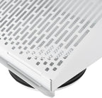 Vent Systems 6" Inch Exhaust Vent Cover with Rubber Gasket - White Galvanized Steel - Robust and Weatherproof Outdoor Air Exhaust Box - Duct or Surface Mounting - Rain and Snow Protection