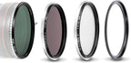 NiSi 72mm Swift 1-9 Stop VND Mist Kit | 1-5 Stops VND, 4-Stop ND, and Black Mist 1/4 Filters | Photography and Videography