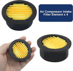 2 Pcs Air Compressor Silencer, 1/4 Inch Thread Intake Filter Muffler, 12.5 mm Air Compressor Silencer Filter for Generators and Blowers