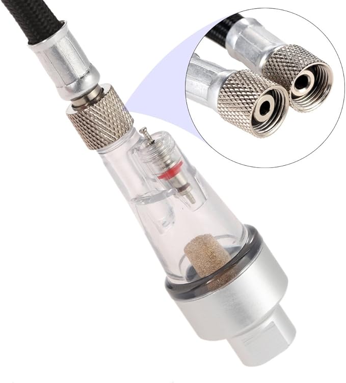 ABESTAIR Airbrush Filter in-line Water Moisture Trap Mini Air Filter Water Oil Separator with 1/8" Threads