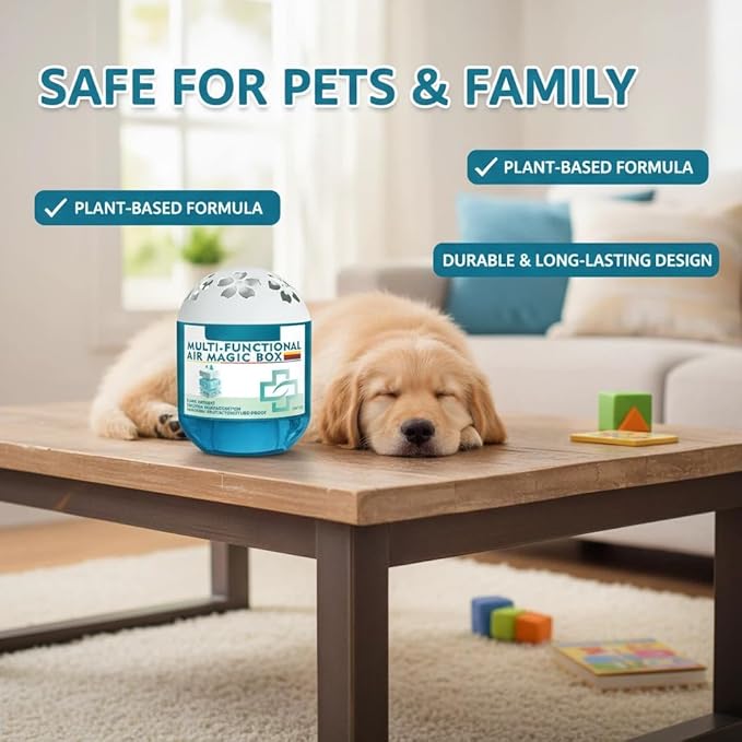 2026 Upgraded Indoor Air Purification Dust Removal Magic Box, Automatic Dust-Sucking & Plant-Based, Multi Functional Air Magic Box Dust Cleaner, No Electricity & Noise for Any Room (3pcs)