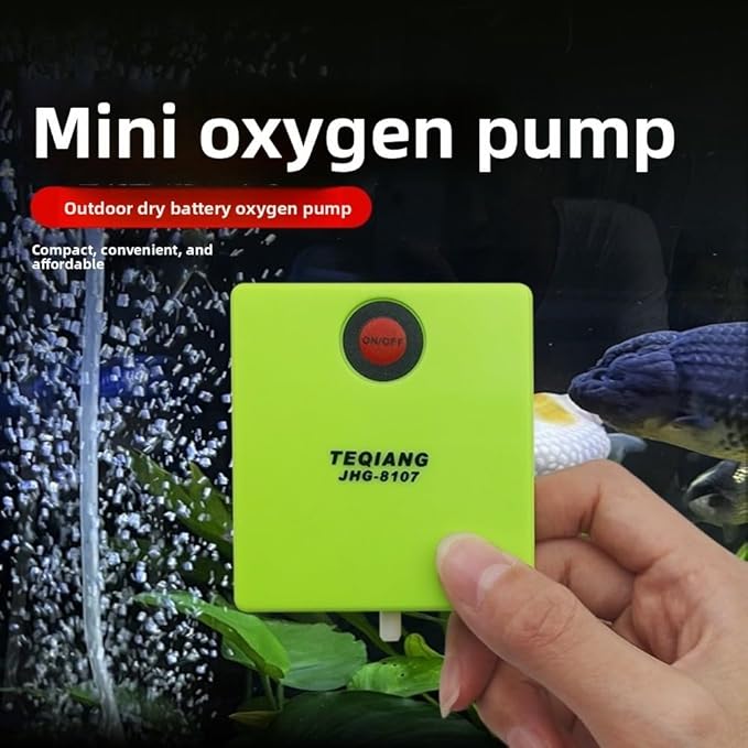 Oxygen Pump with Air Stone Quiet Portable Powerful Air Fish Tank Aerator Fishing Transport Aquarium Accessories