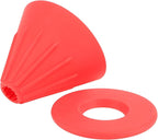 Reusable Silicon Resin Coffee Filter Strainer Dripper Portable Coffee Machine Accessory for Home Outdoor Camping Office Travel Lightweight Durable Easy Clean (Red)
