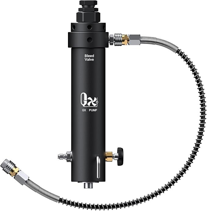 GX-PUMP Professional-Grade High Pressure PCP Air Compressor Filter with Pressure Maintaining Function- 5800PSI Oil/Water Separator, Magnetic or Screw Mounting,Dry Air Intake for Paintball