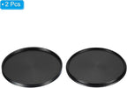 PATIKIL 62mm Lens Cap, 2 Pack Camera Lens Cap Cover Universal Front Metal Lens Filter Stacks Cap Protective Case for 62mm Camera Circular Polarizing Fader ND Filter, Black