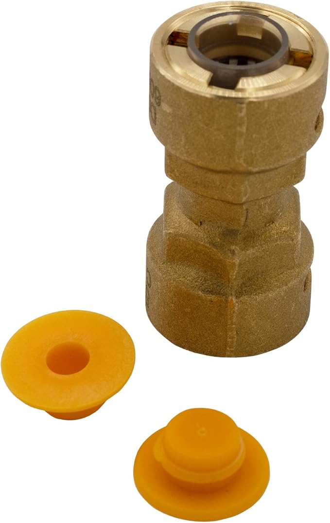 Supplying Demand SB1 7/8 Inch Quick Connect HVAC Brass Coupler Fitting