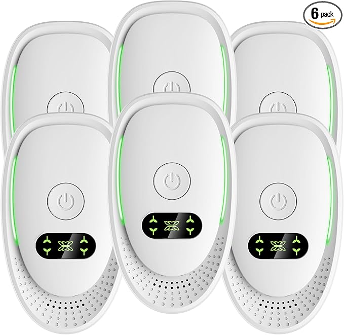 2026 Upgraded Plug in Air Purifiers for Home Air Ionizers for Dust Mites,Smoke & Pet Odor,Silent Ionizer Air Cleaners & Room Deodorizer Plug in,Dust Mite Killer for Bedroom,Office,Kitchen,6 Pack