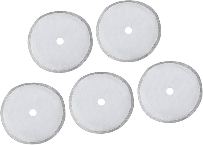 304 Stainless Steel Coffee Filter Mesh 5Pcs Set Portable Detachable Coffee Pot Filter Accessory for Home and Coffee Shop Use Durable High Temperature (Large-1000ml)