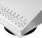 Vent Systems 6" Inch Air Supply Vent Cover with Rubber Gasket - White Galvanized Steel - Robust Weatherproof Outdoor Air Intake Box - Duct or Surface Mounting - Rain and Snow Protection