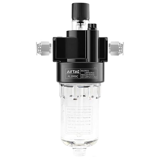 Compressed Air Line Lubricator Airtac AL2000-C 1/4'' NPT 0-145 Psi Oil for Pneumatic System Source Treatment