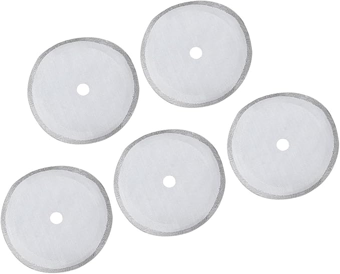 304 Stainless Steel Coffee Filter Mesh 5Pcs Set Portable Detachable Coffee Pot Filter Accessory for Home and Coffee Shop Use Durable High Temperature (Large-1000ml)