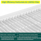 Laminar Flow Hood Filter Replacement Unit Replacement HEPA Filter Compatible with FFU Fan for Air Flow Clean Bench Class 100/ISO 5 Cleanliness 22.44x22.44x3.15in Size