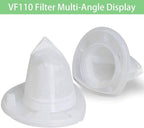 VF110 Filter, 6 Pack Replacement Vacuum Filters for Black & Decker VF110 Cordless Vacuum CHV1210, CHV1410, CHV1410B, CHV1410L, CHV1410L32, CHV1510, CHV9610, BDH2000L, 90558113-01