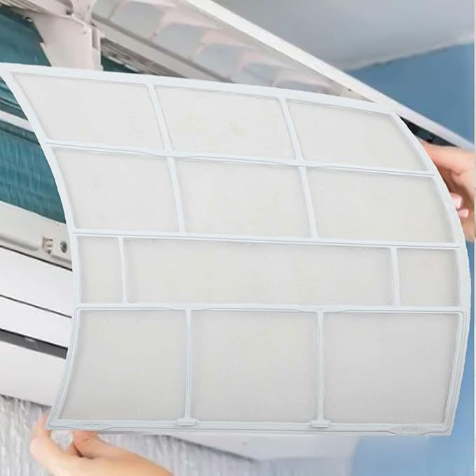 Wall Mounted Air Conditioner Dustproof Filter Cover,Plastic Indoor Unit Air Outlet Screen Compatible with Household Split System AC(31X27.5cm)