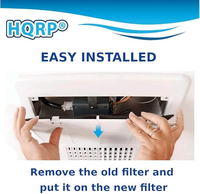 HQRP 4 pcs Foam Air Filter Compatible With Dometic Duo Therm Brisk Air 57908, 57912, 57915, 59016, 59136 Series Roof Top Air Conditioners & Heat Pumps