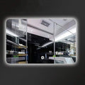 Wall Mirror Waterproof LED Bathroom Mirror Shaing Mirror anity Mirror with White Light Touch Control Demister Pad (Horizontal 600 * 800mm) (Horizontal 600 * 800mm)