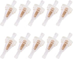 10 Pcs Motorcycle Gas Inline Fuel Filters, Oil Filtering Part Fit For 1/4 Inch Hose, Universal Fuel Filtration System for Lawn Mowers, Tractors, Generators, High Performance Engine