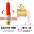 MEANLIN Air Compressor Moisture Filter, AC2010 Air Line Filter, 1/4" NPT Inlet with 150 PSI Gauge and Valve Shut Off Switch for Air Tools and Spray Paint Gun