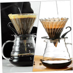 GLEAVI Manual Coffee Pot Funnel Filter Funnel Precision Strainer Safe for Household Use Easy Extraction