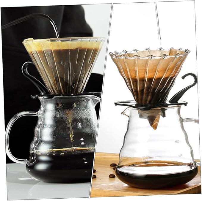 GLEAVI Manual Coffee Pot Funnel Filter Funnel Precision Strainer Safe for Household Use Easy Extraction