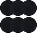 ddLUCK 6 Pack Kitchen Compost Bin Filter, Round Food Waste Bins Activated Carbon Filters,Replaceable Extra Thick Charcoal Filters for Odour Remove All Caddy Bucket,1cm Thickness