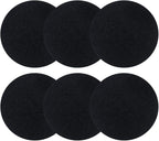 ddLUCK 6 Pack Kitchen Compost Bin Filter, Round Food Waste Bins Activated Carbon Filters,Replaceable Extra Thick Charcoal Filters for Odour Remove All Caddy Bucket,1cm Thickness