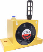 GT60 Industrial Turbine Vibrator, G 1/2" Pneumatic Compressed Air Power Wheel Type Silent Golden Vibrator with Muffler