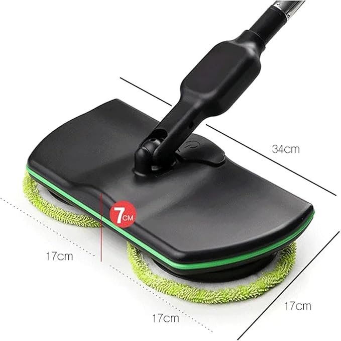 Spinning Cleaner Vacuum,Electric Mops for Floor Cleaning,Cordless Electric Mop,Floor Scrubber and Polisher Machine,Buffer Polisher for Home with Replacement Pad，Includes 6 PCS Cleaning Cloths