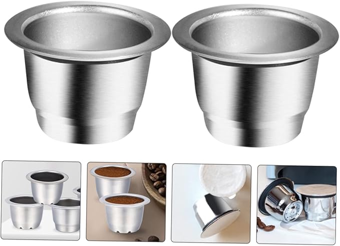 Homoyoyo Coffee Pod Filters Reusable Filter Cup Professional Drainer Compact Strainer