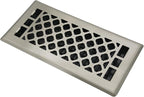 Floor Register AC Vents Brushed Nickel Color 4x10 Inch Air Vents Floor Vents Register Decorative Registers Grilles Air Vents for Floor Baseboard Register Vent