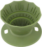 Portable Coffee Dripper, Silicone Collapsible Design for Easy Pour Over Making, for Travel and Outdoors (green)