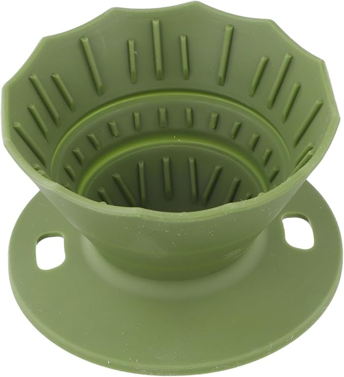 Portable Coffee Dripper, Silicone Collapsible Design for Easy Pour Over Making, for Travel and Outdoors (green)