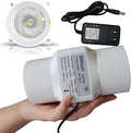 3 Inch/75mm Inline Duct Fan 12V 18W Variable Vent Blower Plastic Air Extractor Booster for Carbon Filter Grow Tent Basement Shutter Attic (Color : NO Adjustable Speed, Size : 18w)