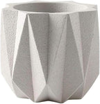 Outdoor Succulent Plantpot Cactus Plant Container Cement Flowerpot Container Modern Simple Planter Flower Vase Meat Plant Cement Container Concrete Flower Plant (Gray1 13cm*11.5cm) (White 13cm*11.5cm)