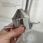 Portable Pour Over Coffee Maker Stainless Steel Reusable Cone Coffee Dripper Filter Hand Brewed Design for Home Travel Office 304 Stainless Steel Material
