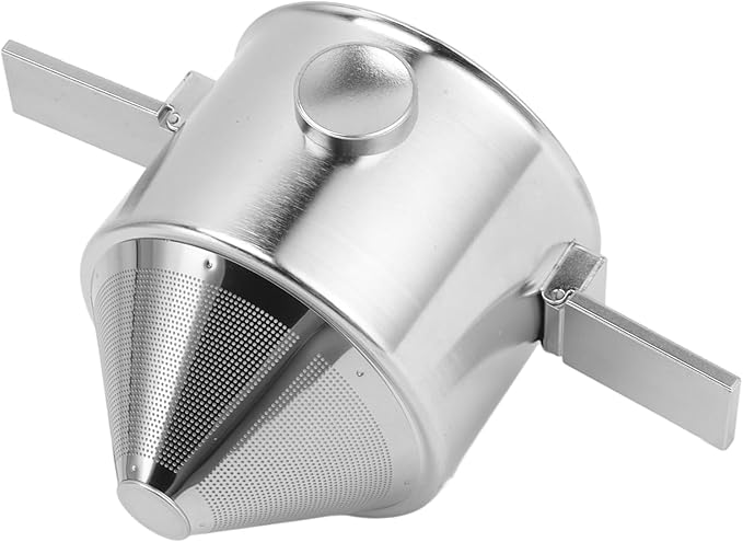 Portable Pour Over Coffee Maker Stainless Steel Reusable Cone Coffee Dripper Filter Hand Brewed Design for Home Travel Office 304 Stainless Steel Material